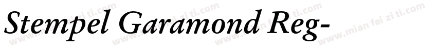 Stempel Garamond Reg字体转换